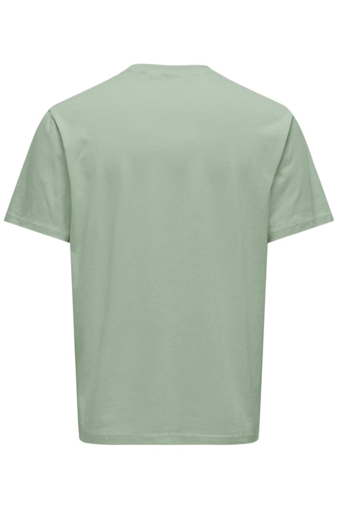 ONSLEVI LIFE REG TEXT SS TEE NOOS 22028147 ICEBERG GREEN